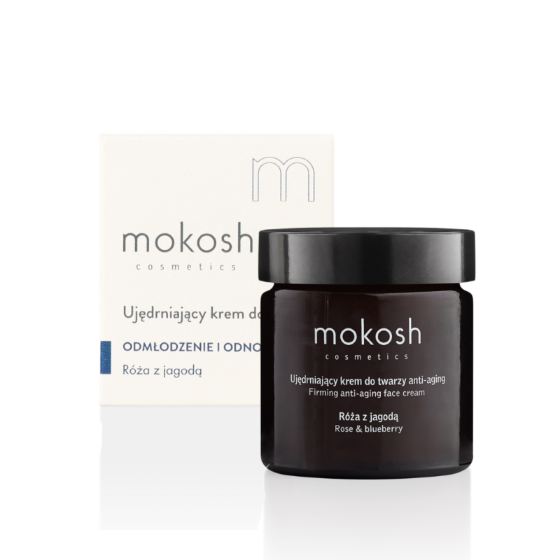 Ujędrniający krem do twarzy anti-aging Róża z jagodą (60ml)