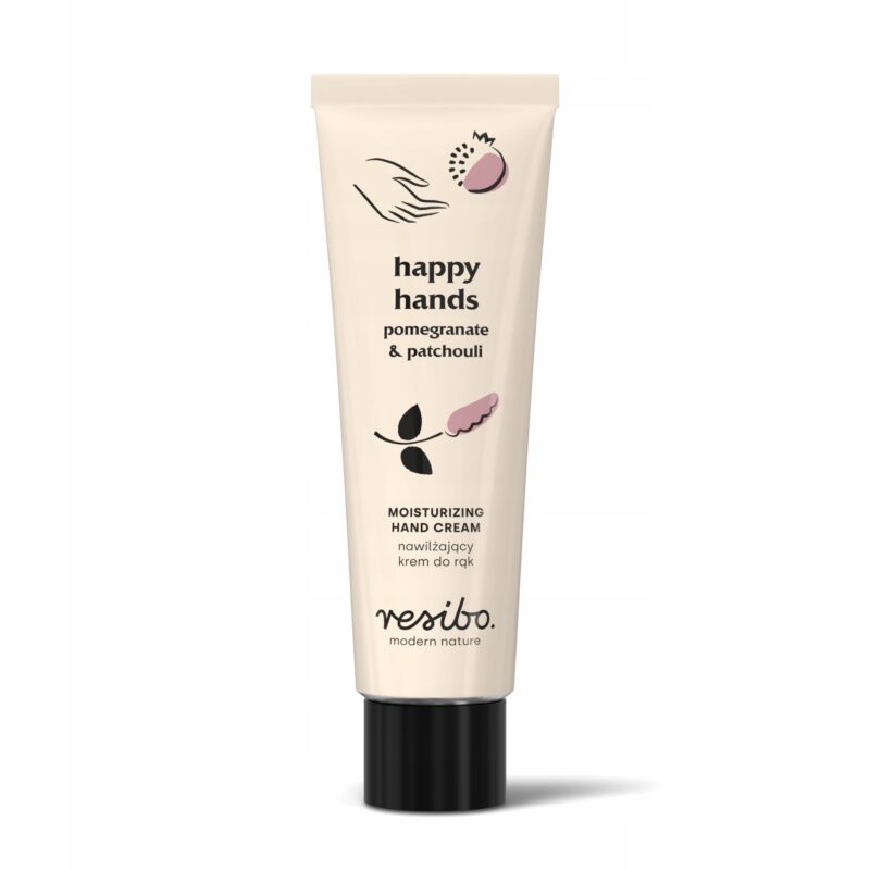 RESIBO Krem do rąk HAPPY HANDS granat&paczula 50ml