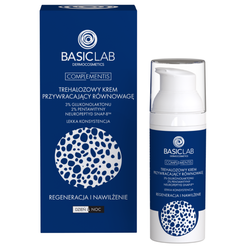 BASICLAB Trehalozowy krem przywracający równowagę o lekkiej konsystencji 50ml