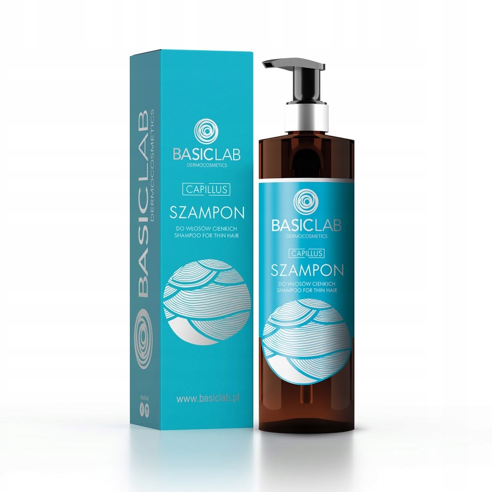 BASICLAB Szampon do włosów cienkich 300ml