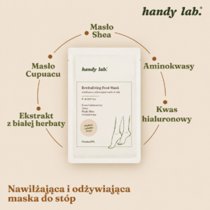 HABDY LAB. Maska nawilżająca do stóp skarpetki – domowe SPA